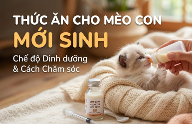 Thức Ăn Cho Mèo Con Mới Sinh